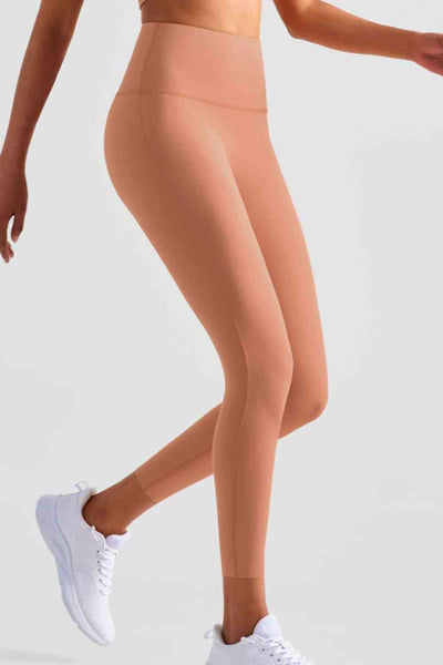 High Waist Seamless Ankle-Length Yoga Leggings - Sufyaa