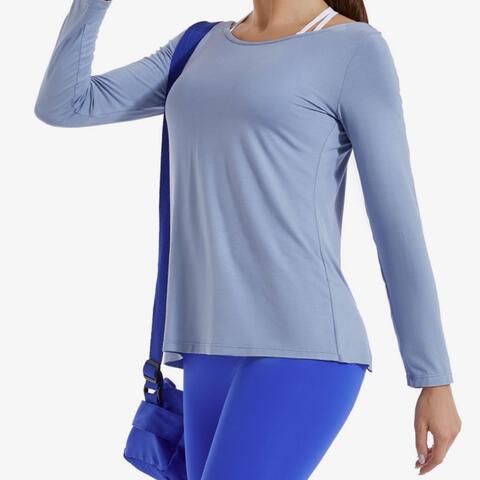 Twisted Open Back Sports Top - Sufyaa