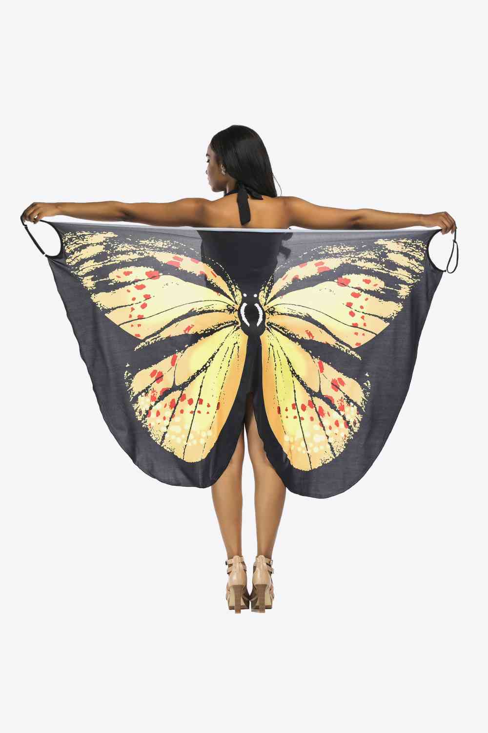 Butterfly Spaghetti Strap Cover Up - Sufyaa