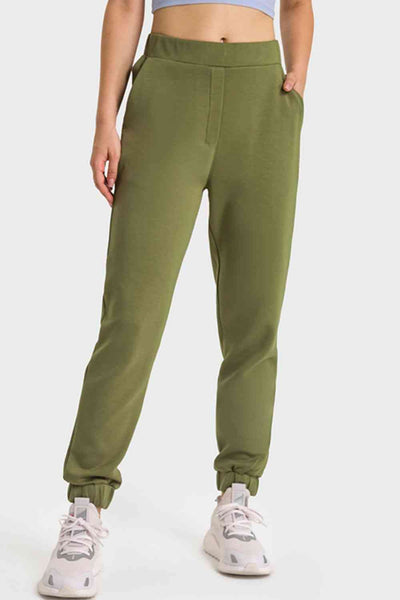 Pull-On Joggers with Side Pockets - Sufyaa