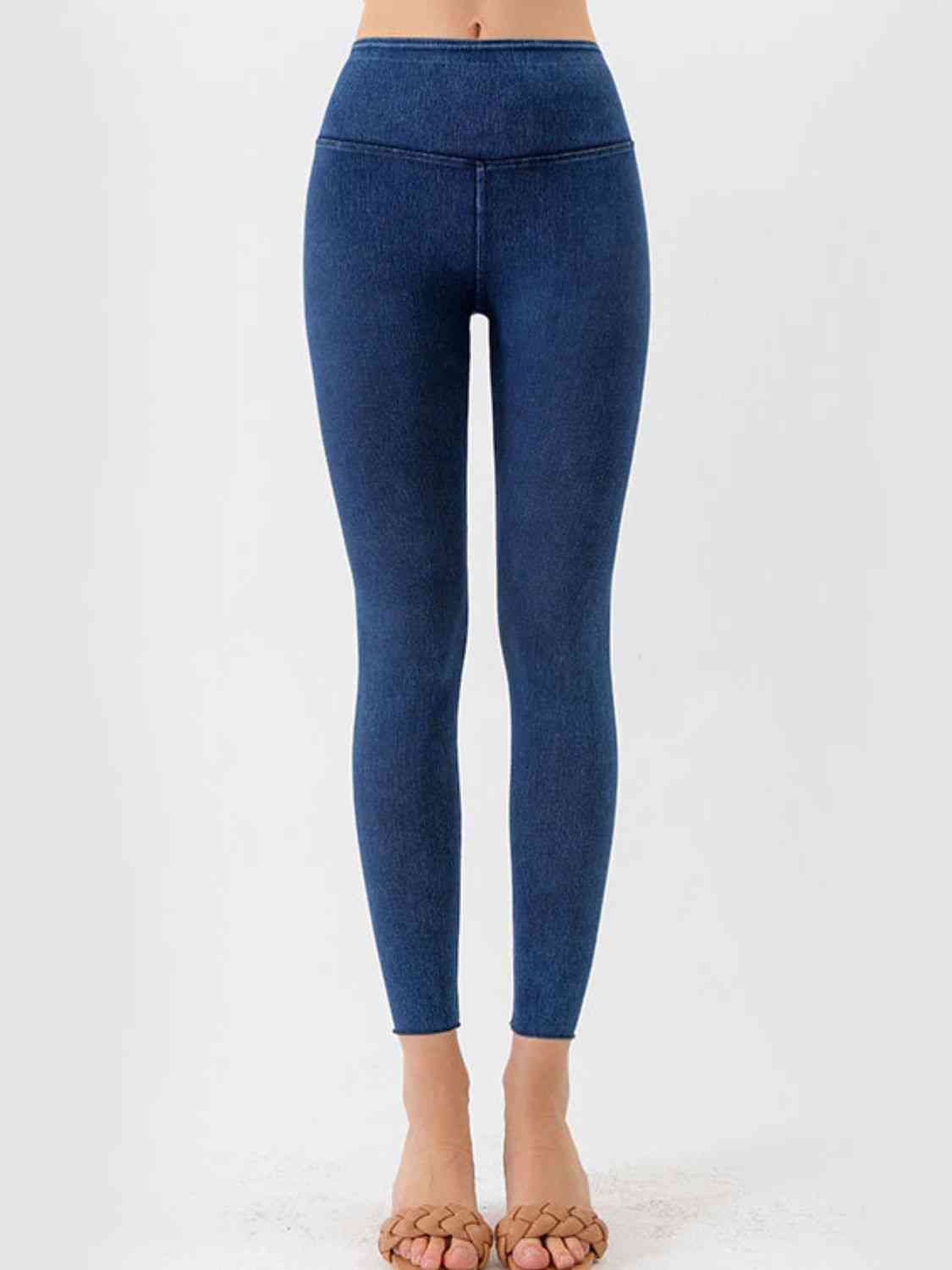 Wide Waistband Cropped Jeans - Sufyaa
