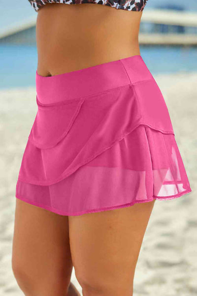 Full Size Layered Swim Skirt - Sufyaa